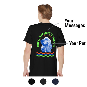 My Pet Custom Mens Pocket T-Shirt Retro Surf Dark