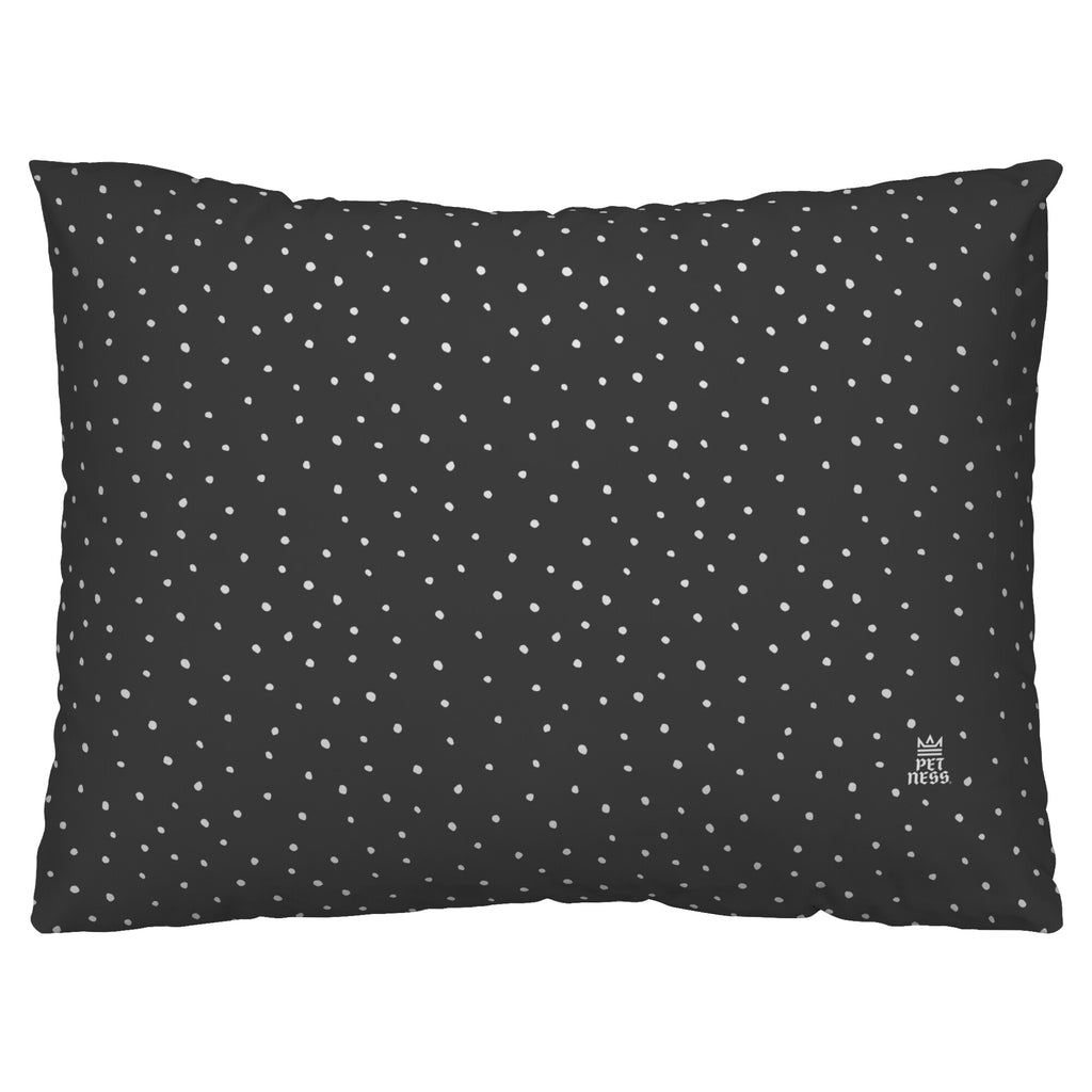 Black polka dot pillow deals