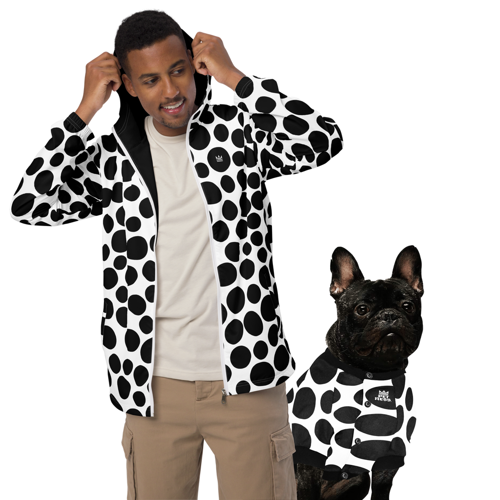 Polka Dots Mens Windbreaker PET NESS