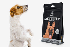 Mobility treats include many natural remedies for joint pain in dogs.