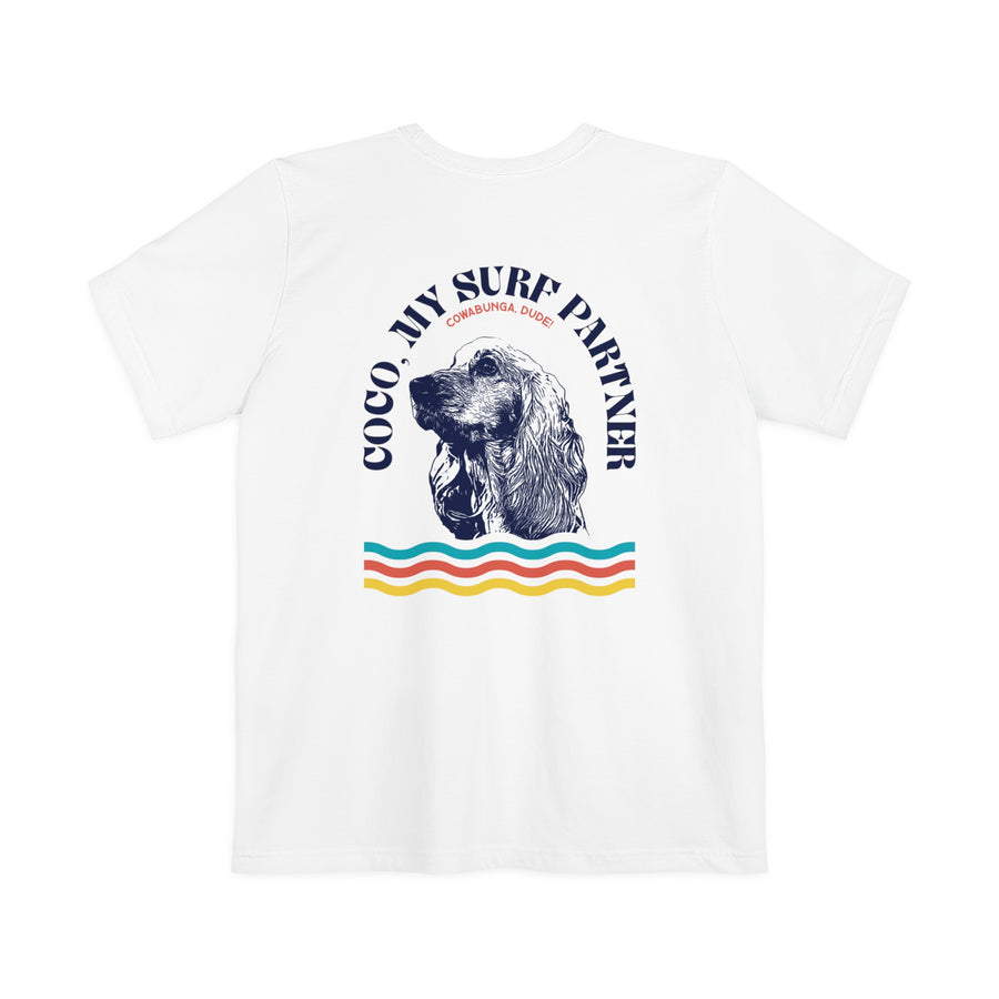My Pet Custom Mens Pocket T-Shirt Retro Surf
