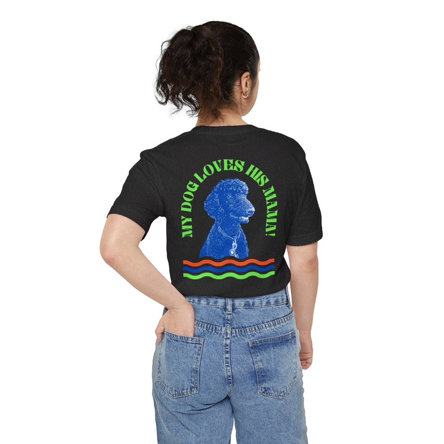 My Pet Custom Womens Pocket T-Shirt Retro Surf Dark