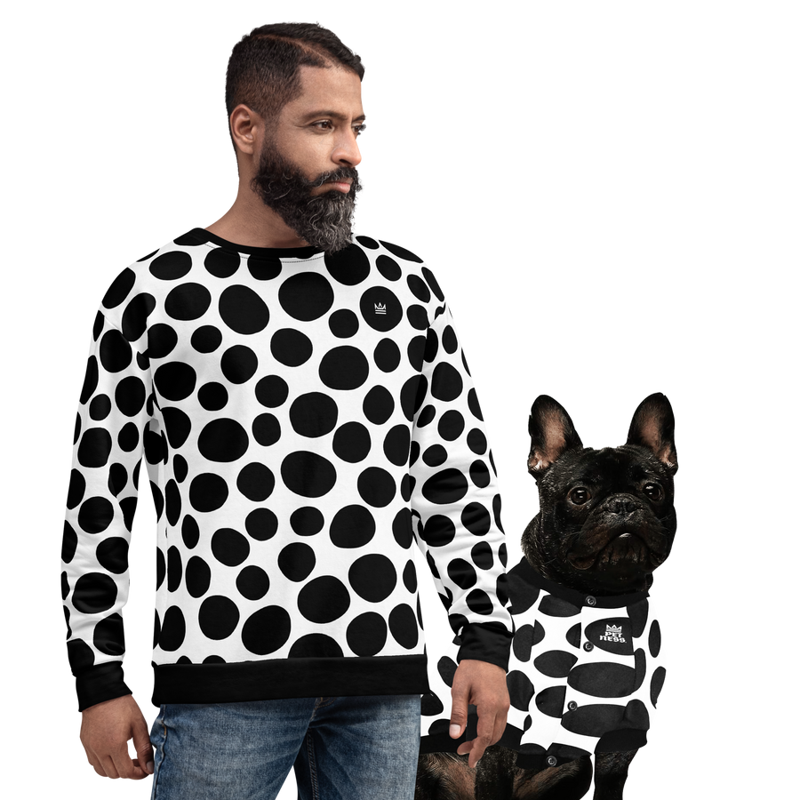 Polka dot sweatshirt mens hotsell