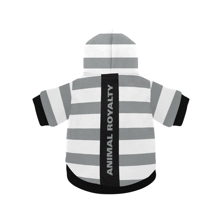 Animal Royalty Stripe Dog Hoodie - Small Dog