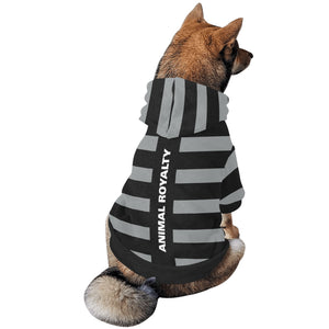 Animal Royalty Stripe Dog Hoodie - Small Dog
