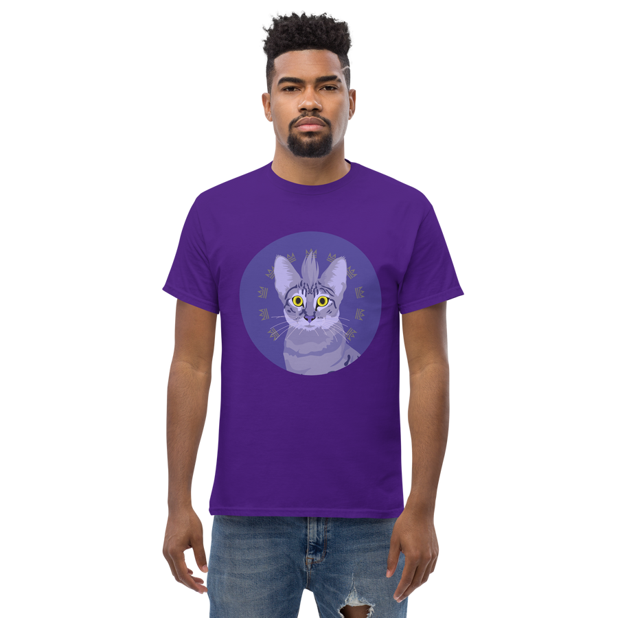 Purple Cat Mens T-Shirt